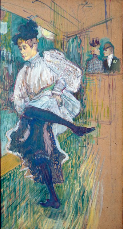 Jane Avril Dancing, c.1892 by Henri de Toulouse Lautrec